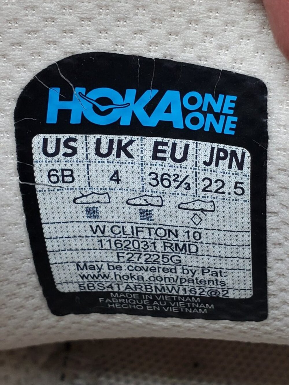 Hoka One One Clifton 10 Running Shoes Womens 6 Lace Up Comfort Sneaker - Picture 11 of 11